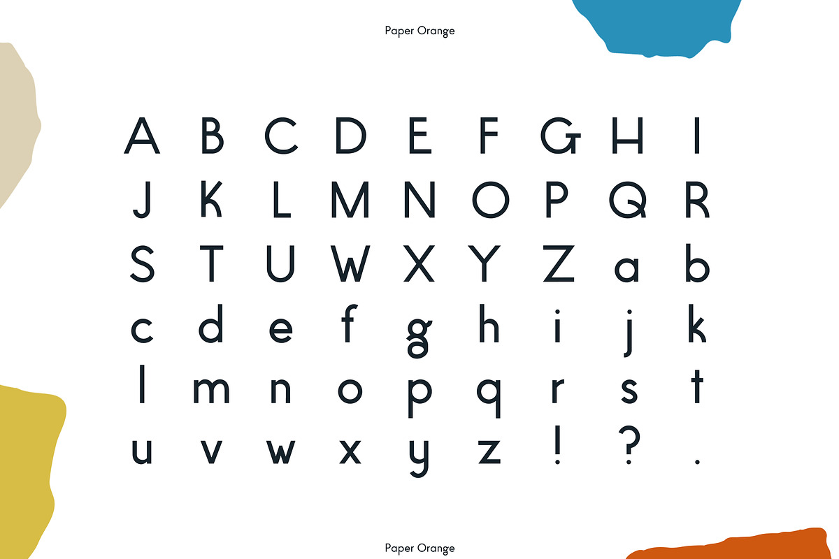 Paper Orange Font Family preview 4