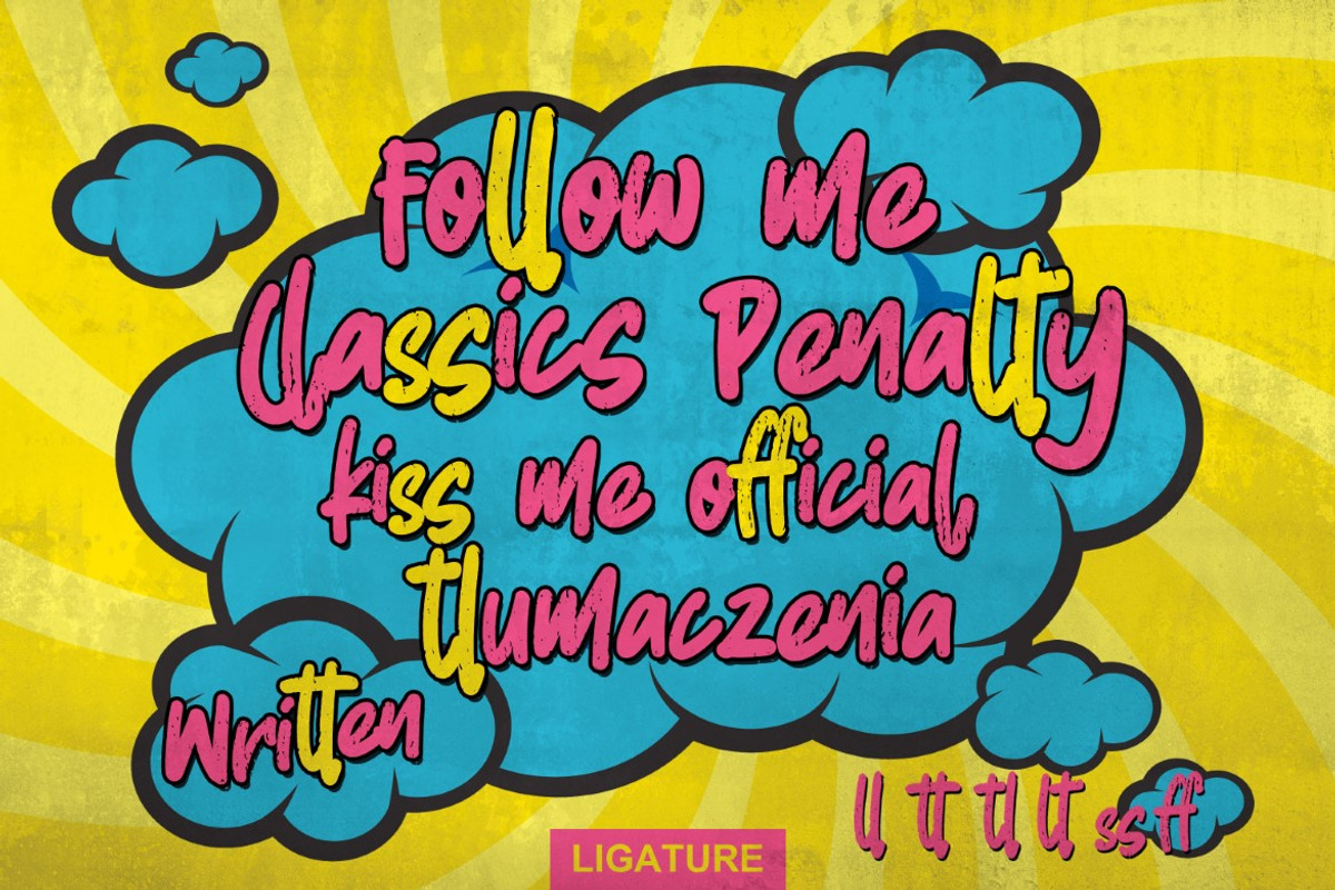 Butter Press - Grungy Cartoon Font, a Script Font by Gassstype (Photo 2 of 9)