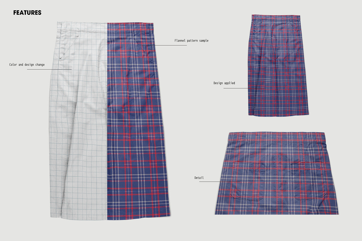 Women skirt mockup, a Bottom Mockup by made_by_nope (Photo 5 of 7)