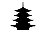 Pagoda Temple Silhouette, an Object Graphic by Creativeshirt (Thumbnail 10 of 20)