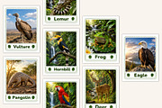 Jungle Animal Cards, a Stationery Template by Designmela01 (Thumbnail 4 of 5)