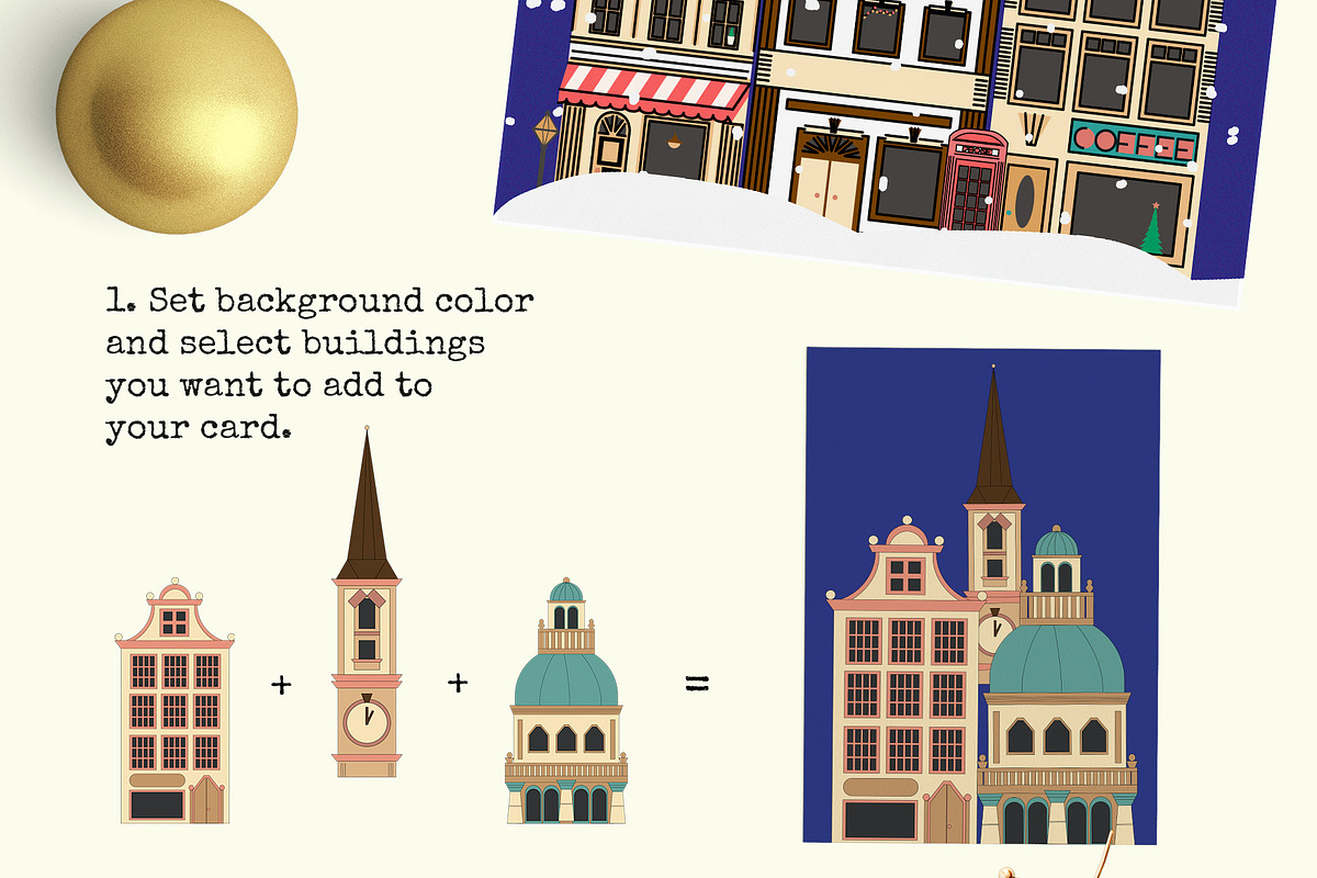 Vector City Postcard Creator, an Object Graphic by saturday.sketch (Photo 5 of 10)