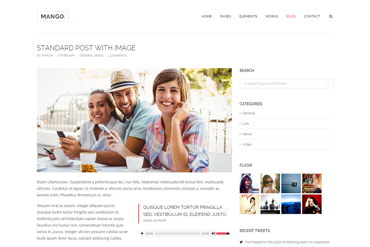 Mango - Portfolio&Business WP Theme, a WordPress Template by weblion (Photo 9 of 10)