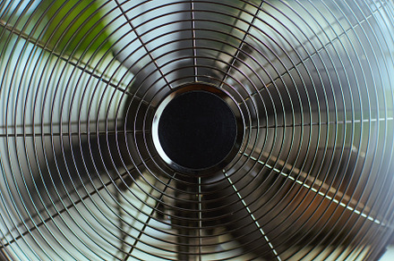 Closeup on electric fan, a Technology Photo by Alliance Images