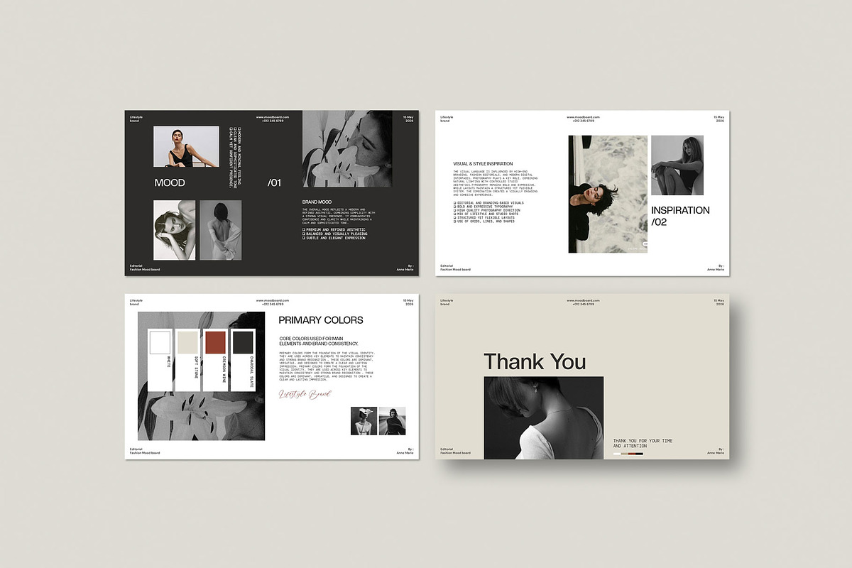 Mood Board Presentation Template, a Presentation Template by Graphpexel (Photo 6 of 7)