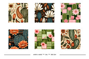 Cactus Flower Retro Art Designs, a Pattern Graphic by karenfoleyphoto (Thumbnail 13 of 18)