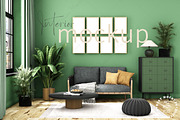 Living Room Frame Mockup, a Poster Template by Mockup Shop (Thumbnail 1 of 2)