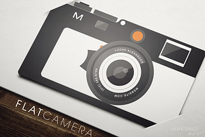 Flat Camera Business Card