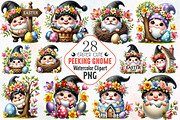 Easter day gnome peeking clipart, an Illustration by RobertsArt (Thumbnail 1 of 7)
