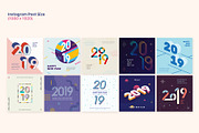 2019 New Year Instagram Bundle, a Social Media Template by muhisya (Thumbnail 7 of 9)