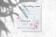 Apple blossom wedding design bundle, an Invitation Template by Doodle emporium (Thumbnail 6 of 6)