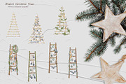 Farmhouse Christmas Watercolor Set, a Seasonal Illustration by BarvArt (Thumbnail 6 of 28)