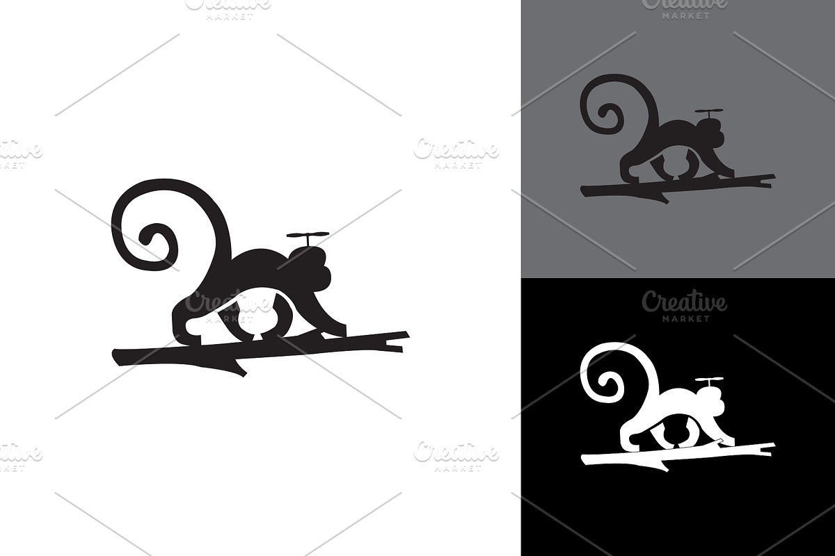 The monkey logo, a Branding & Logo Template by zaqilogo