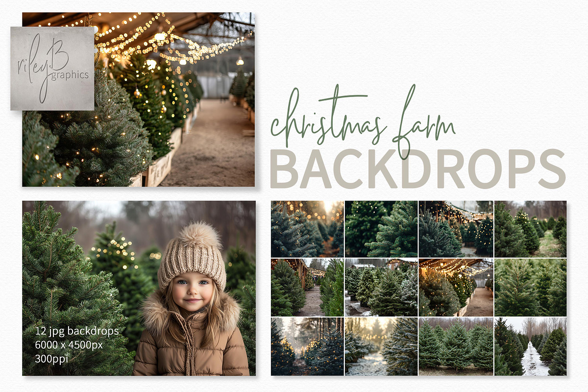 Christmas Farm Backdrops, a Holiday Photo by rileyBgraphics (Photo 1 of 6)