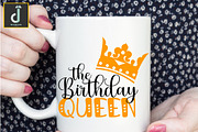 The birthday queen svg, birthday svg, a Graphic by Designmountain (Thumbnail 4 of 6)