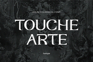 Touche Arte - Sharp Serif Font, a Serif Font by fuzztype