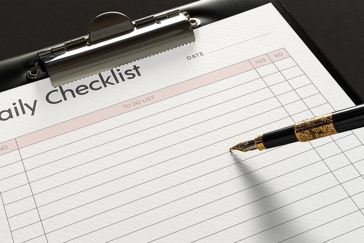Daily Checklist, a Stationery Template by DesignDevisers (Photo 7 of 10)