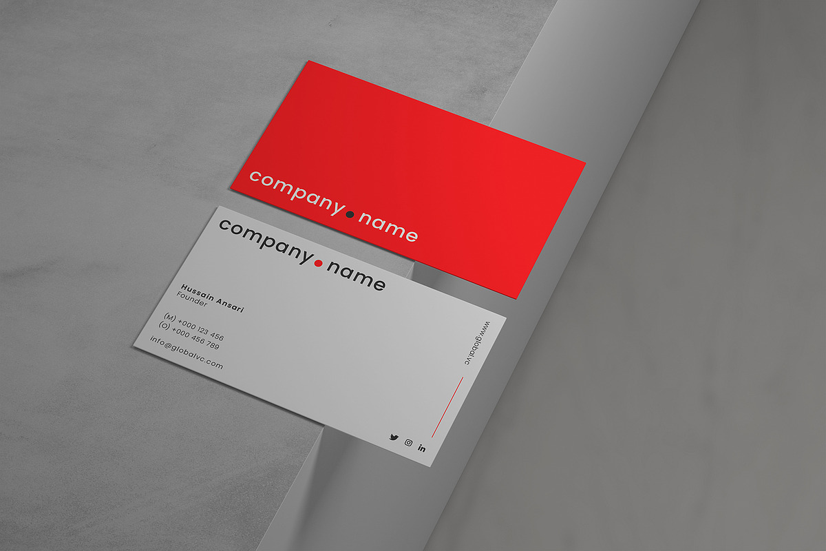 Modern Simple Business Card, a Business Card Template by Saman Osama (Photo 5 of 6)