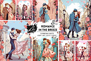Victorian Romantic Lovers Paper Kit, a Person Illustration by Digital Art Mahdiseño (Thumbnail 1 of 9)