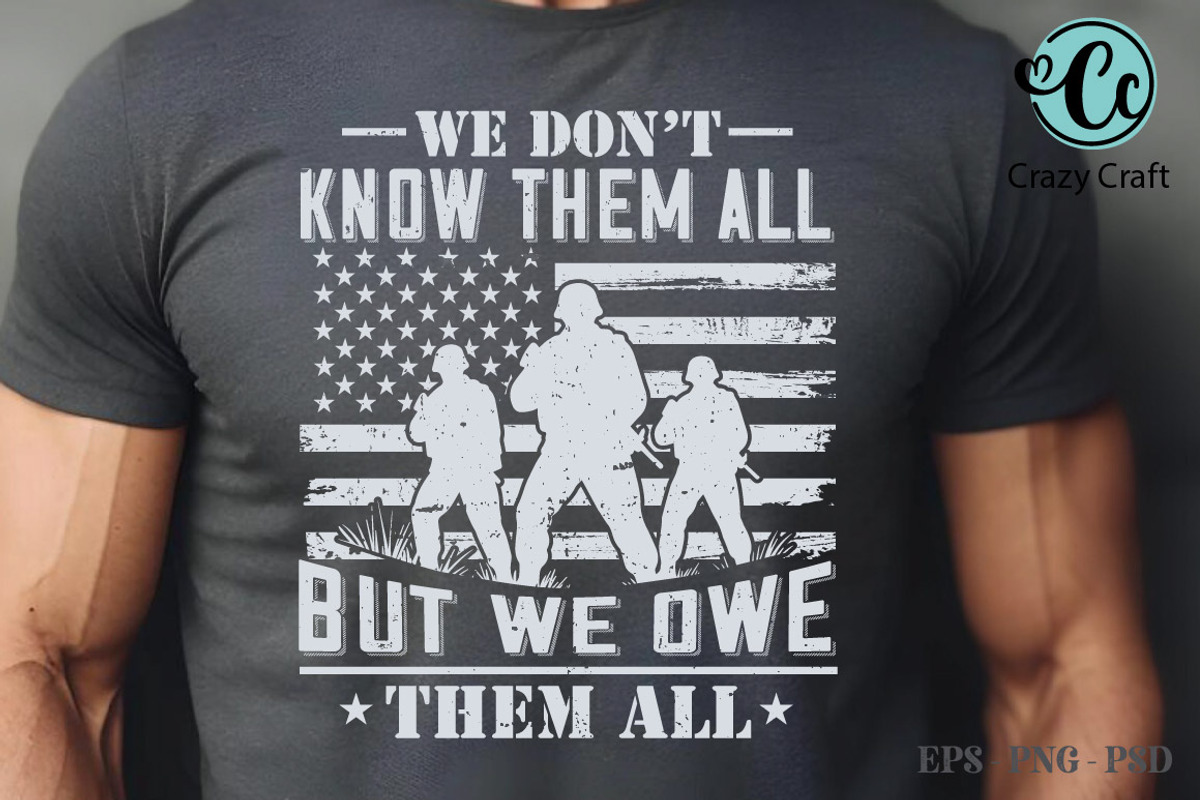 Veteran USA Military Design Bundle, a Person Illustration by CrazyCraft (Photo 4 of 5)