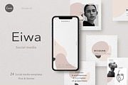 Eiwa - Social Media pack, a Social Media Template by Simple có (Thumbnail 1 of 9)
