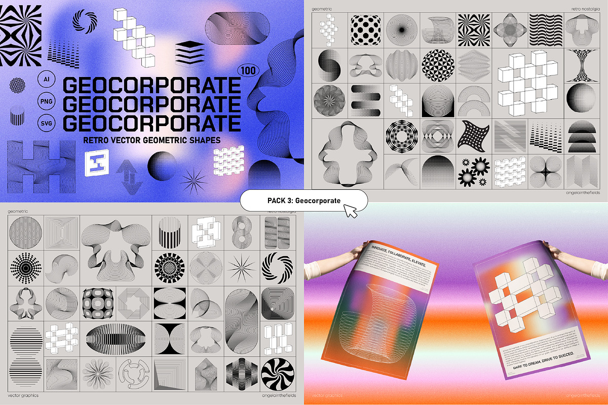 75% OFF Pop Futurism Bundle, an Object Graphic by angelainthefields (Photo 10 of 18)