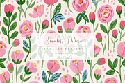 Pink Rosebud Seamless Pattern PNG, a Pattern Graphic by Pati Charm Studio (Thumbnail 1 of 6)