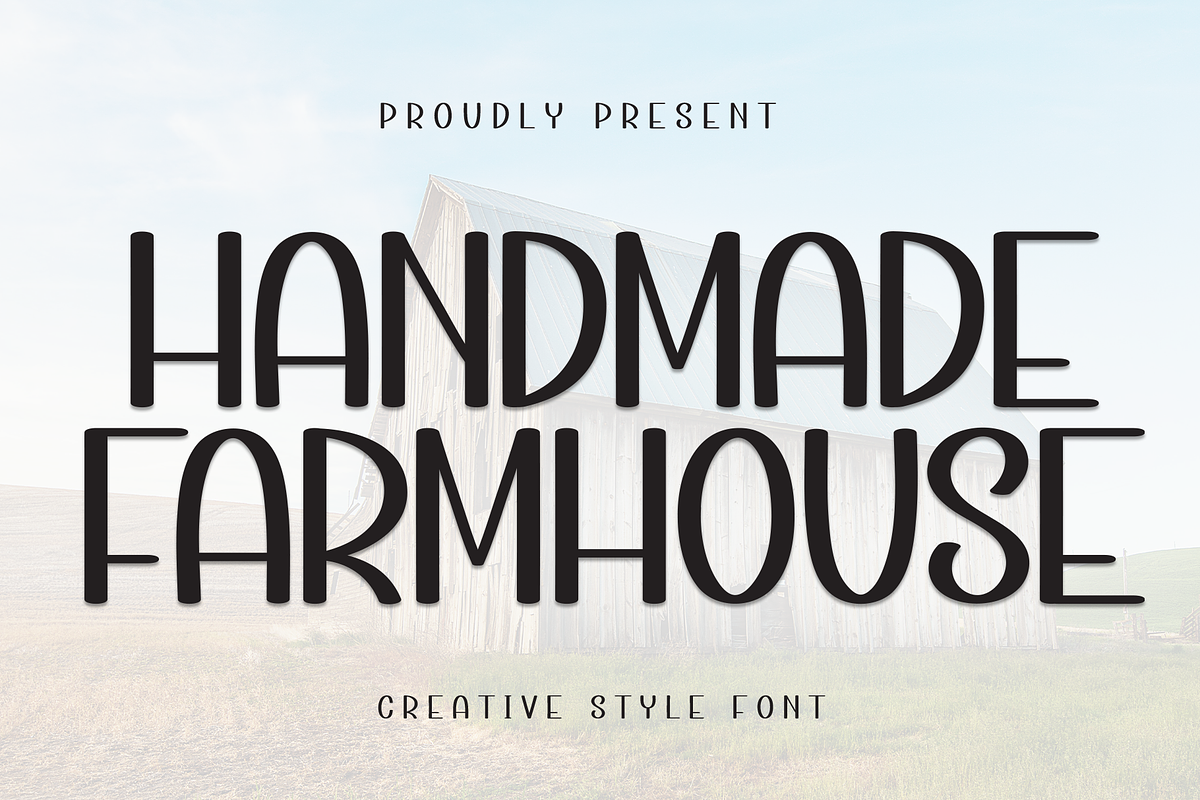 Handmade Farmhouse | Script Font, a Script Font by Scratchones (Photo 1 of 8)