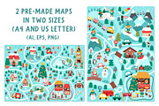 Christmas village map creator, a Seasonal Illustration by Lexi Claus (Thumbnail 10 of 12)