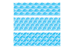 seamlessly sea wave patterns