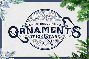 TrickStars Font + Extra Ornaments