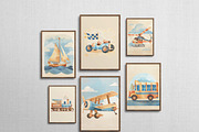 100 Retro Boys Room Wall Art Prints, a Graphic by Malunio (Thumbnail 5 of 11)