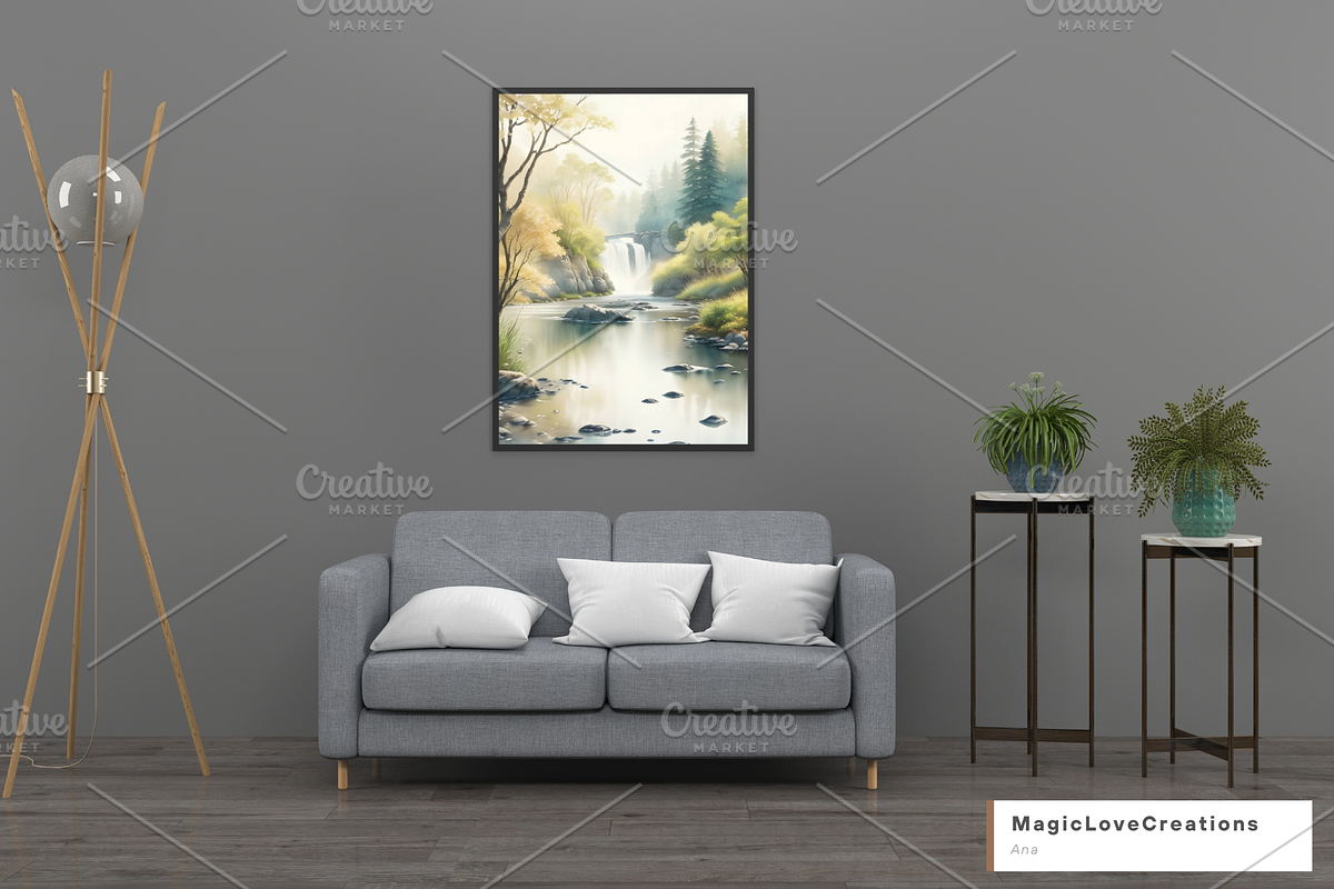 Nature Landscape Print Wall Decor, a Poster Template by MagicLove Creations (Photo 5 of 8)