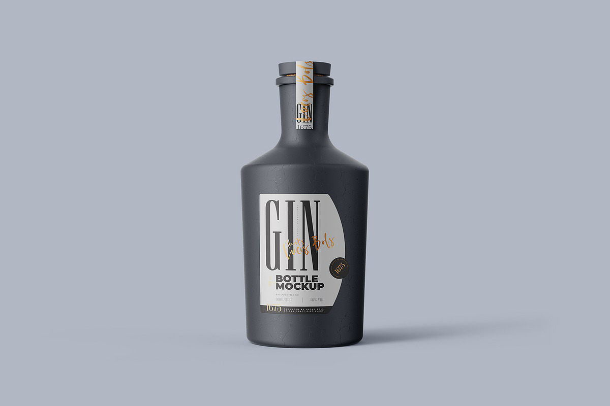 Gin Ceramic Bottle Mockup, a Product Mockup by easymock (Photo 8 of 11)