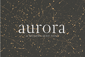 Aurora - Serif Font For Designers