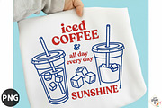 Iced Coffee Sunshine PNG, Summer, a Seasonal Illustration by designcity5 (Thumbnail 1 of 4)