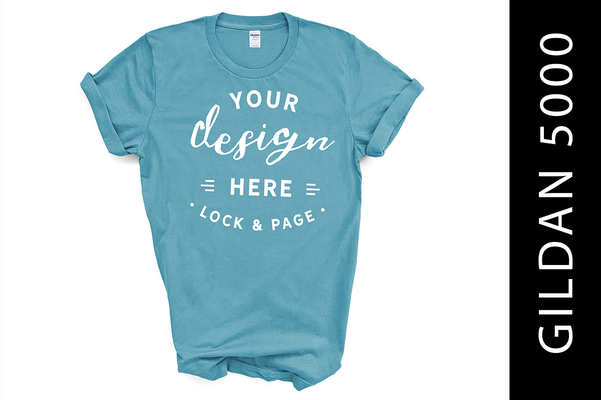 Gildan 5000 Mockup TShirt Bundle, a Shirt Mockup by lock and page (Photo 16 of 22)