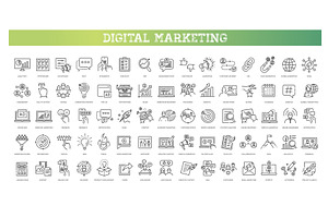 SEO and Digital marketing, a Technology Illustration by Tettygreen
