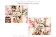 Cherry Blossom Junk Journal Pages, a Person Illustration by GlamArtZhanna (Thumbnail 2 of 10)