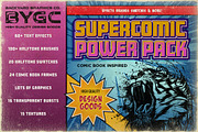 SuperComic Power Pack, a Brushes & More by BackYard Graphics Co. (Thumbnail 1 of 9)