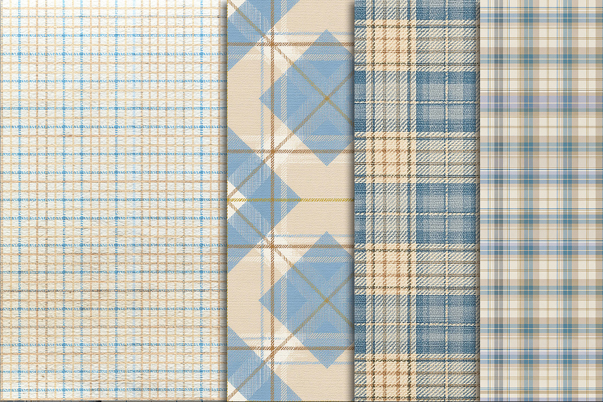 Pastel Plaid Scrapbook Paper Pack, a Pattern Graphic by Area (Photo 15 of 31)