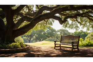 aging senior bench ai generated, an Architecture Photo by pikepicture