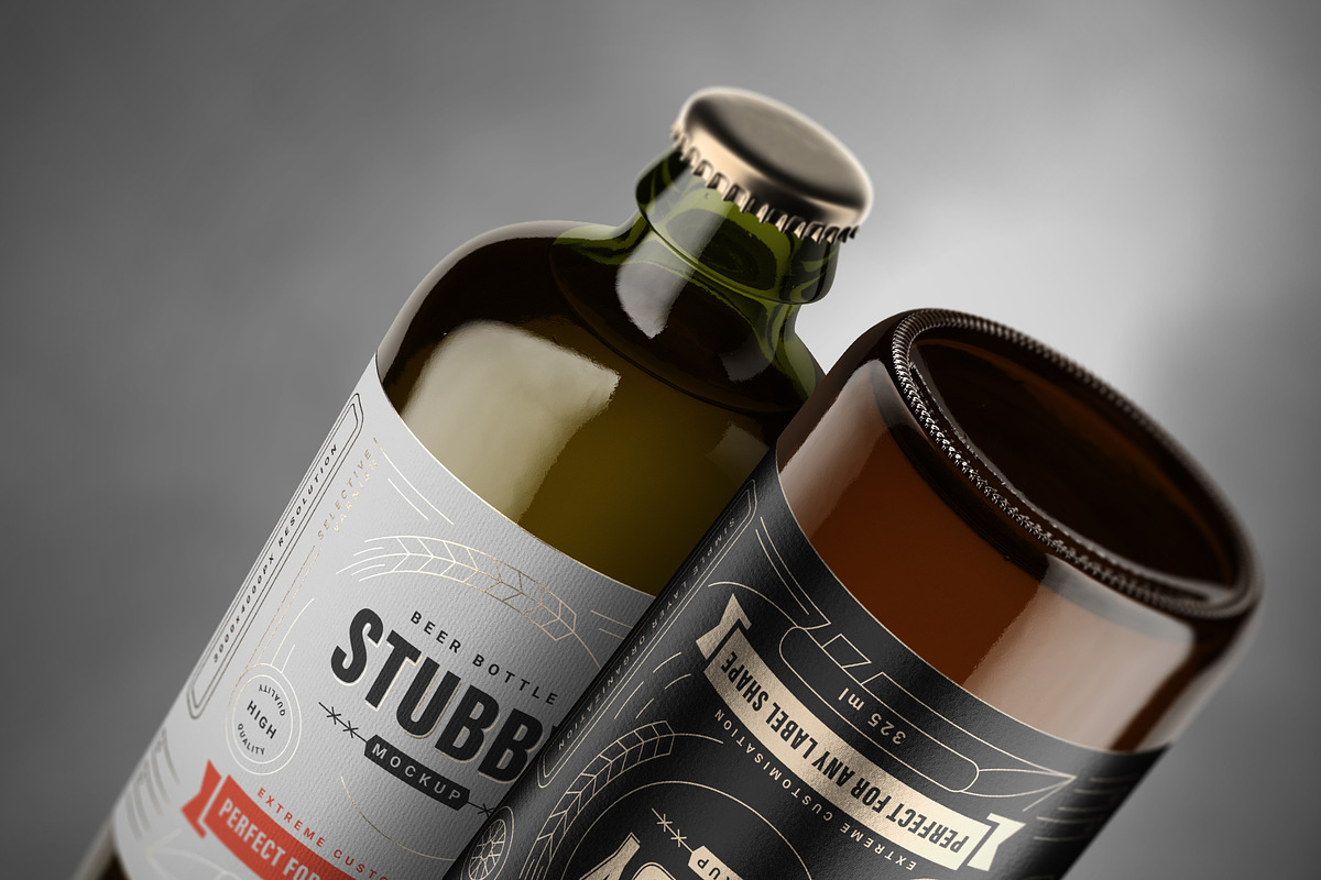 Beer Bottle Mockup, a Packaging Mockup by AY Mock-Ups (Photo 8 of 11)
