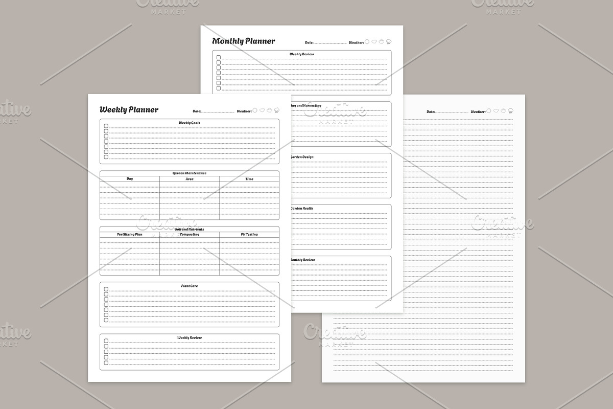 Generic Planning Pages Set V-11, a Stationery Template by shahsoft (Photo 3 of 3)
