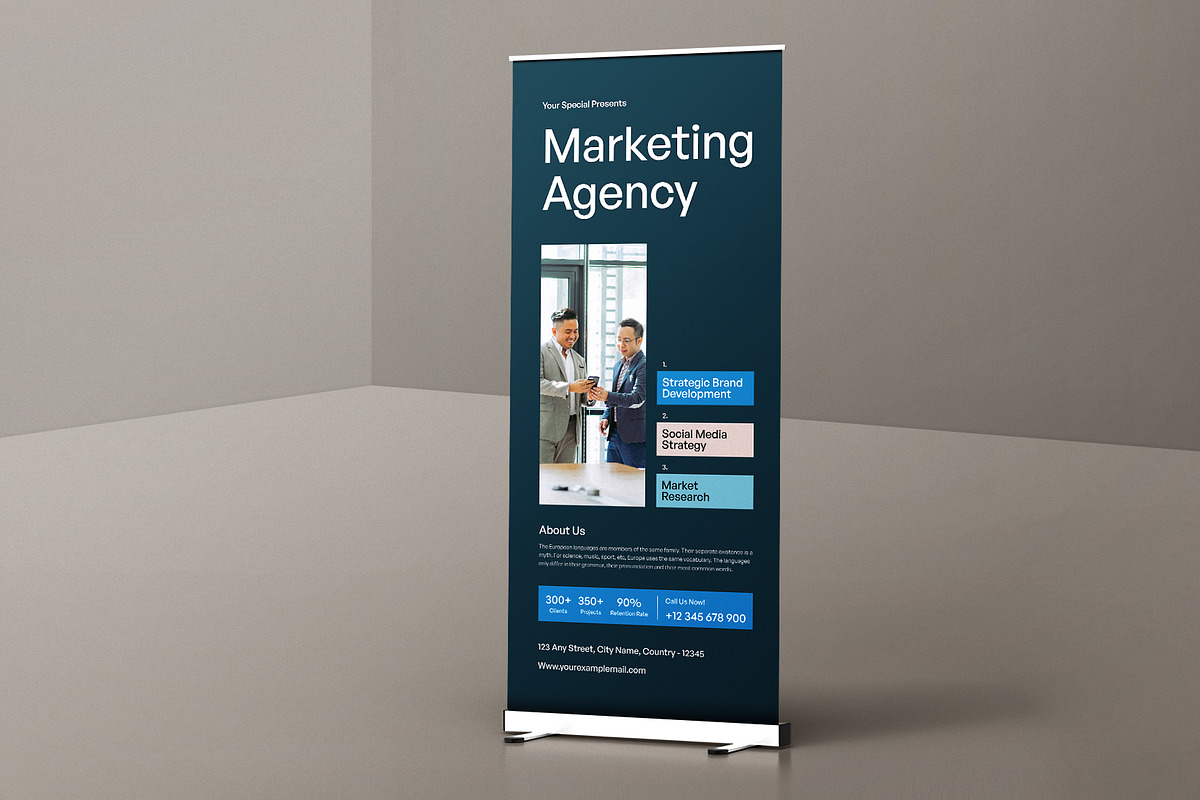 VIRYA | Marketing Agency Banner, a Stationery Template by Neermana (Photo 3 of 4)