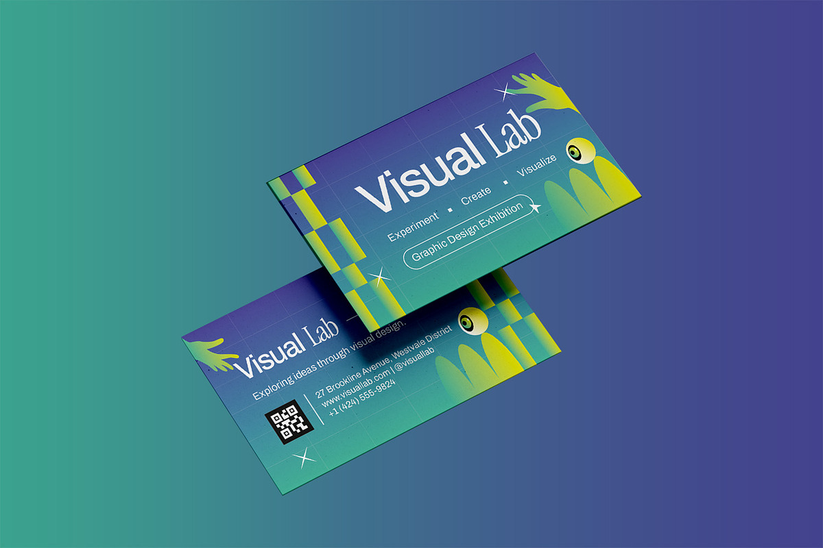Visual Lab - Business Card, a Business Card Template by StreaksideStd (Photo 2 of 3)