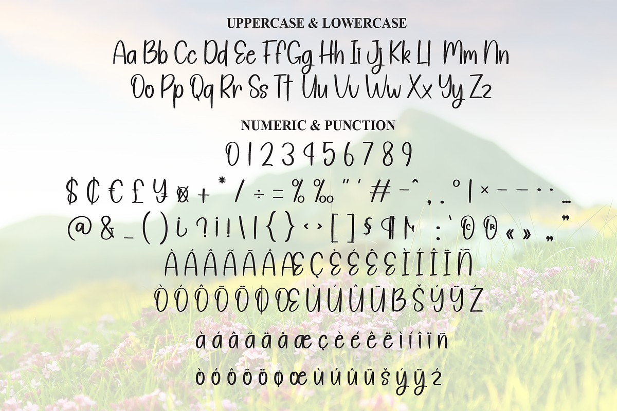 Sample Highland | Script Font, a Handwritten Font by Scratchones (Photo 7 of 8)
