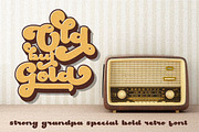 Strong Grandpa - Bold Retro Font, a Script Font by PutraCetol Studio (Thumbnail 6 of 12)