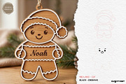 Personalized Gingerbread Ornaments, a Decorative Illustration by svgocean (Thumbnail 8 of 14)