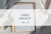 Paper card mock-up, a Print Template by Imageblend (Thumbnail 1 of 2)